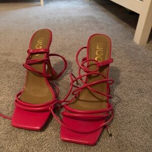 EGO Fuchsia Strappy Heels